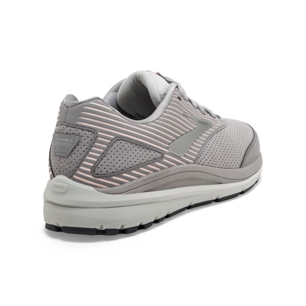 Brooks Addiction Walker Suede Women's Walking Shoes Grey / Pink / White | USA-654897