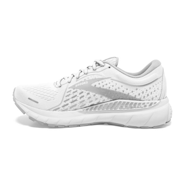 Brooks Adrenaline GTS 21 Women's Road Running Shoes White / Grey / Silver | USA-384270