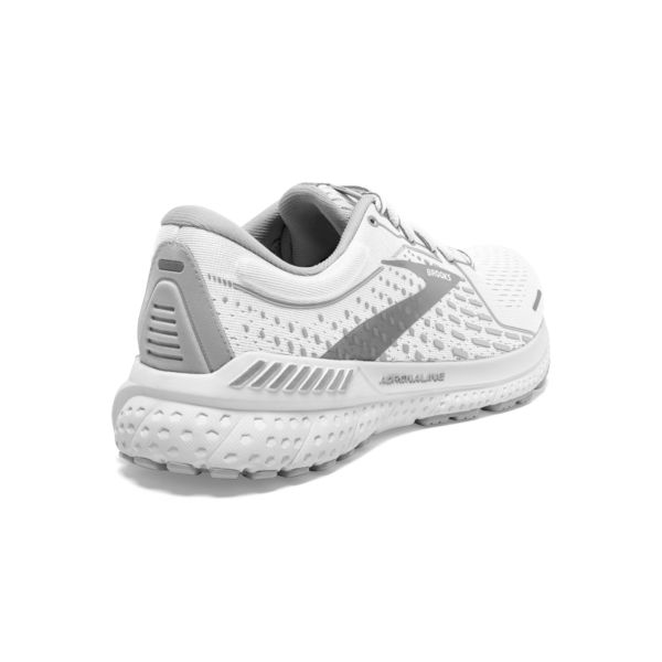 Brooks Adrenaline GTS 21 Women's Road Running Shoes White / Grey / Silver | USA-384270