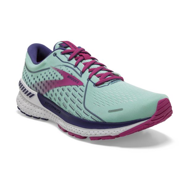 Brooks Adrenaline GTS 21 Women's Road Running Shoes Navy / Blue / Fuchsia | USA-46875