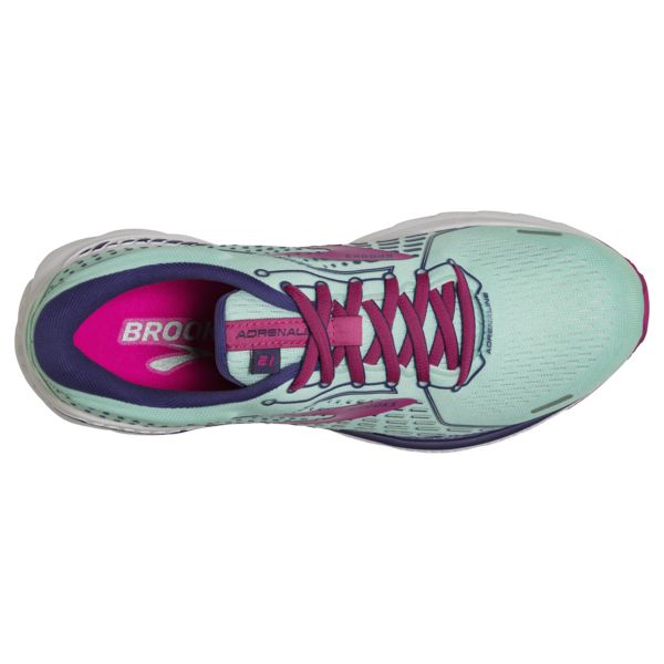 Brooks Adrenaline GTS 21 Women's Road Running Shoes Navy / Blue / Fuchsia | USA-46875