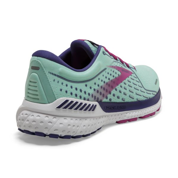 Brooks Adrenaline GTS 21 Women's Road Running Shoes Navy / Blue / Fuchsia | USA-46875