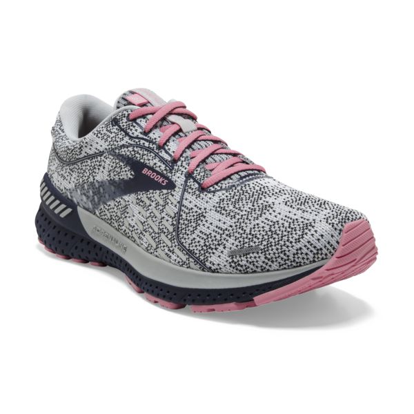 Brooks Adrenaline GTS 21 Women's Road Running Shoes White / Black / Coral | USA-729405