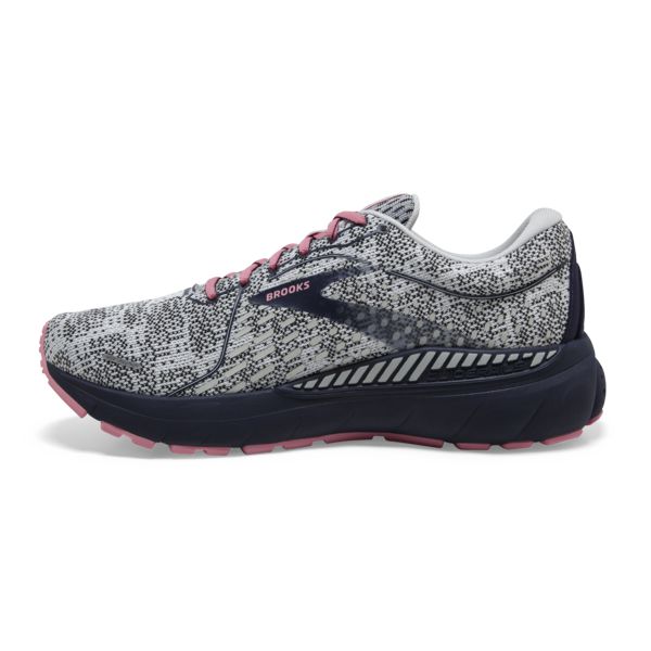 Brooks Adrenaline GTS 21 Women's Road Running Shoes White / Black / Coral | USA-729405