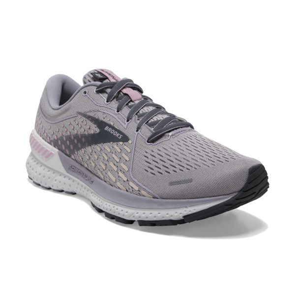 Brooks Adrenaline GTS 21 Women's Road Running Shoes Grey / Purple | USA-963710