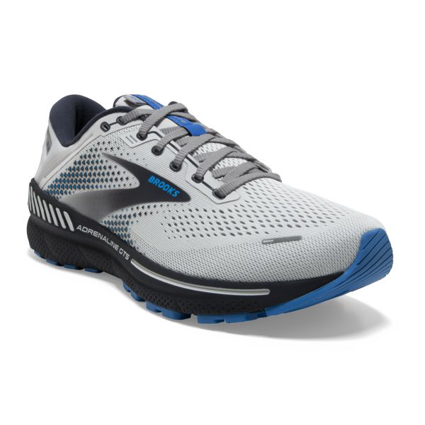 Brooks Adrenaline GTS 22 Men's Road Running Shoes Grey / Blue / Black | USA-182304