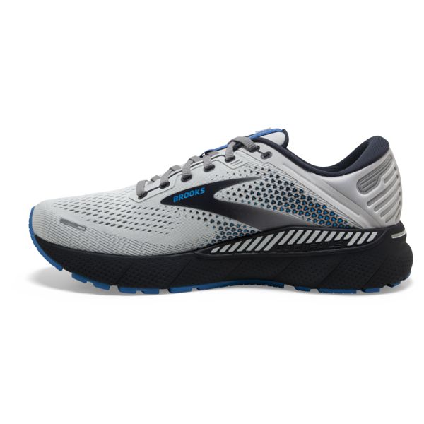 Brooks Adrenaline GTS 22 Men's Road Running Shoes Grey / Blue / Black | USA-182304