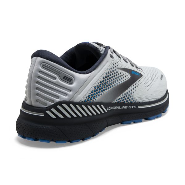 Brooks Adrenaline GTS 22 Men's Road Running Shoes Grey / Blue / Black | USA-182304