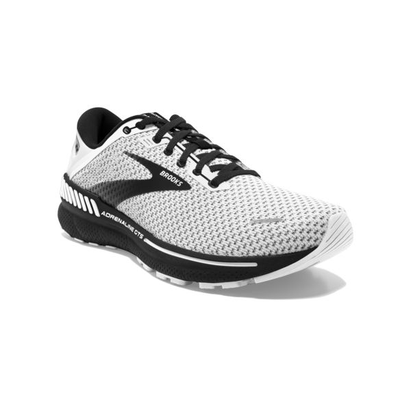 Brooks Adrenaline GTS 22 Men's Road Running Shoes White / Grey / Black | USA-197384