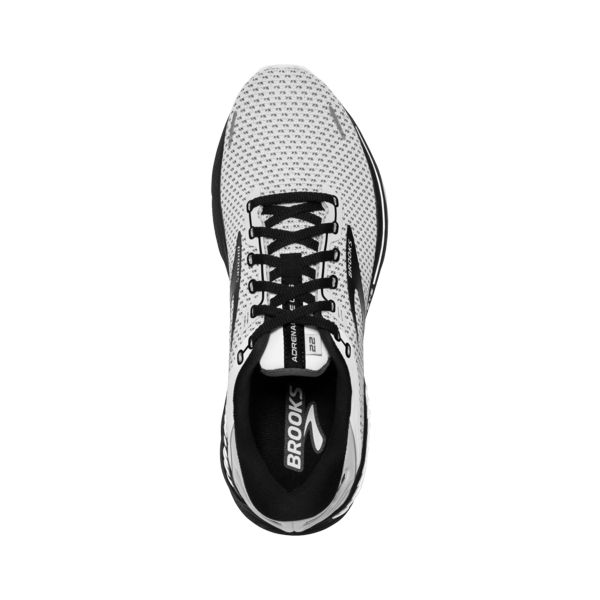 Brooks Adrenaline GTS 22 Men's Road Running Shoes White / Grey / Black | USA-197384