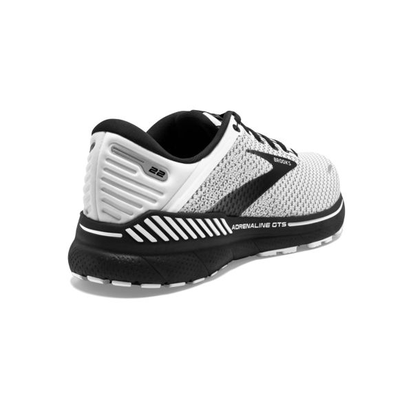 Brooks Adrenaline GTS 22 Men's Road Running Shoes White / Grey / Black | USA-197384