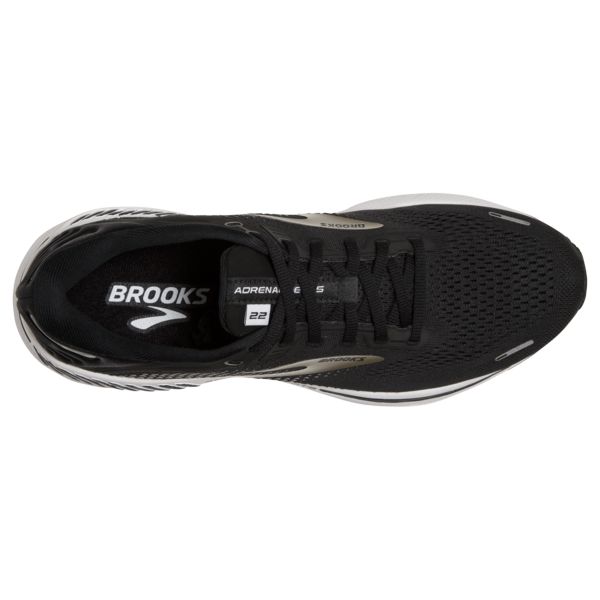 Brooks Adrenaline GTS 22 Men's Road Running Shoes Black / Silver / White | USA-451890