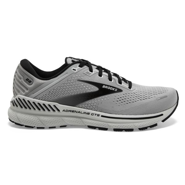 Brooks Adrenaline GTS 22 Men\'s Road Running Shoes Grey / Black | USA-729385