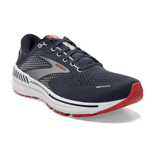 Brooks Adrenaline GTS 22 Men's Road Running Shoes Navy / Orange / White | USA-76184