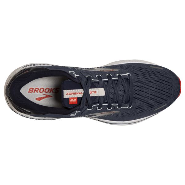 Brooks Adrenaline GTS 22 Men's Road Running Shoes Navy / Orange / White | USA-76184