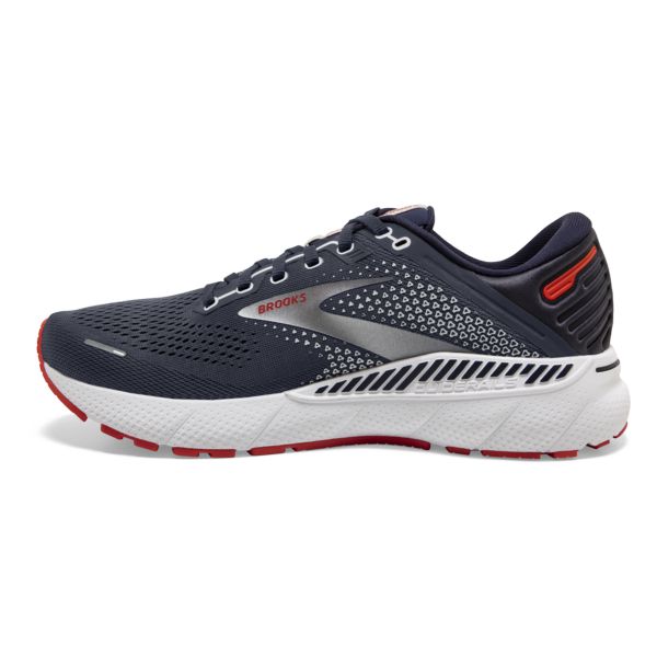 Brooks Adrenaline GTS 22 Men's Road Running Shoes Navy / Orange / White | USA-76184