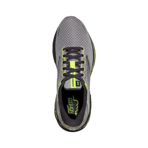 Brooks Adrenaline GTS 22 Men's Road Running Shoes Grey / Yellow / Black | USA-765824