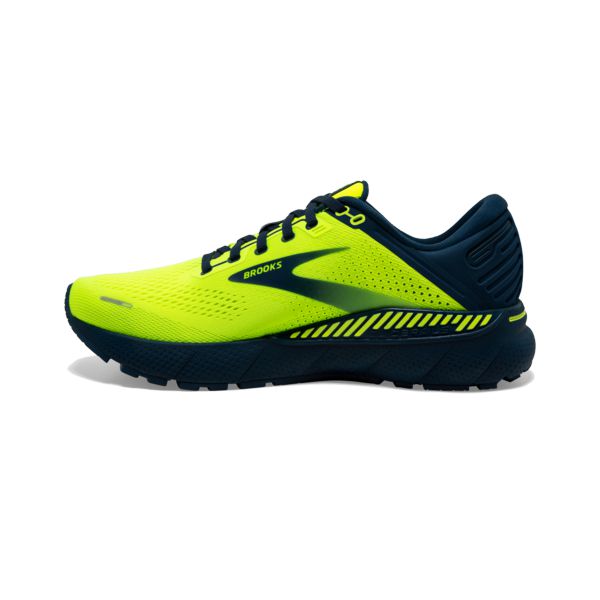 Brooks Adrenaline GTS 22 Men's Road Running Shoes Yellow / Navy | USA-829037