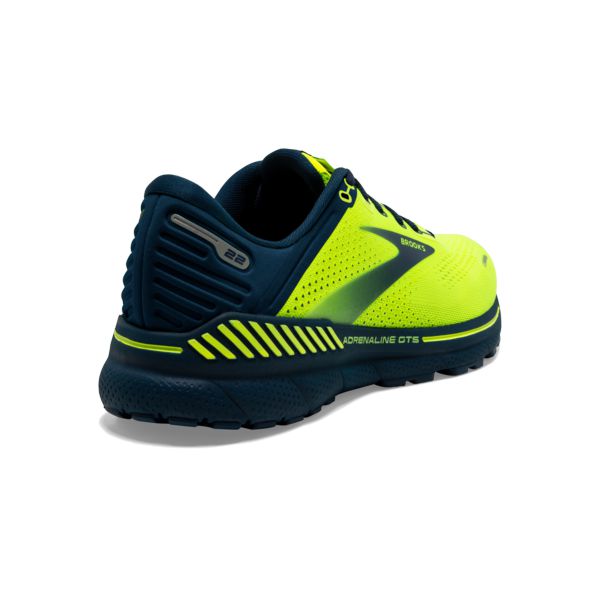 Brooks Adrenaline GTS 22 Men's Road Running Shoes Yellow / Navy | USA-829037