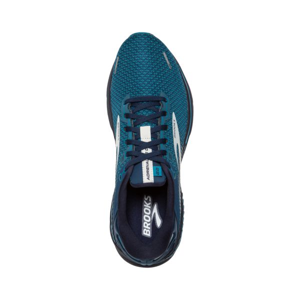 Brooks Adrenaline GTS 22 Men's Road Running Shoes Blue / Green / Grey | USA-86359