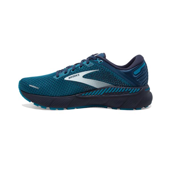 Brooks Adrenaline GTS 22 Men's Road Running Shoes Blue / Green / Grey | USA-86359