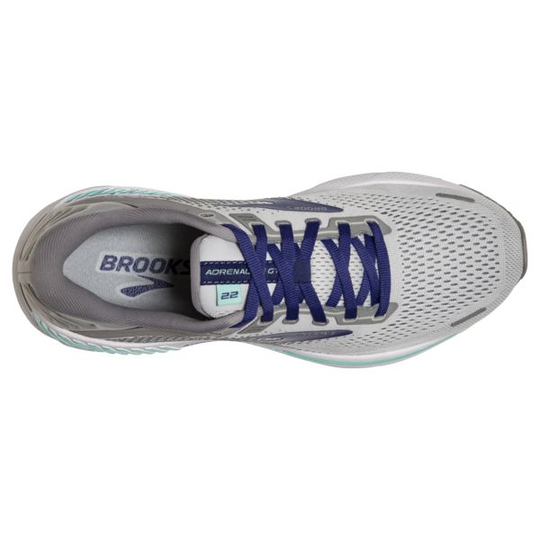 Brooks Adrenaline GTS 22 Women's Road Running Shoes Grey / Blue / Green | USA-187624