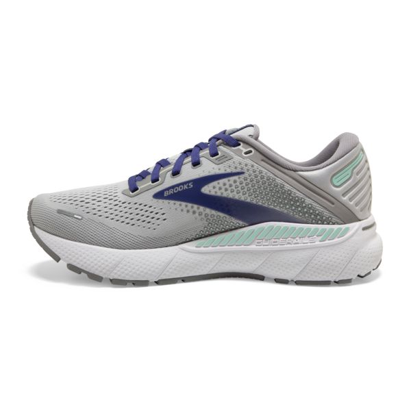 Brooks Adrenaline GTS 22 Women's Road Running Shoes Grey / Blue / Green | USA-187624