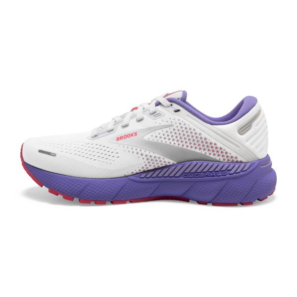 Brooks Adrenaline GTS 22 Women's Road Running Shoes White / Coral / Purple | USA-231740