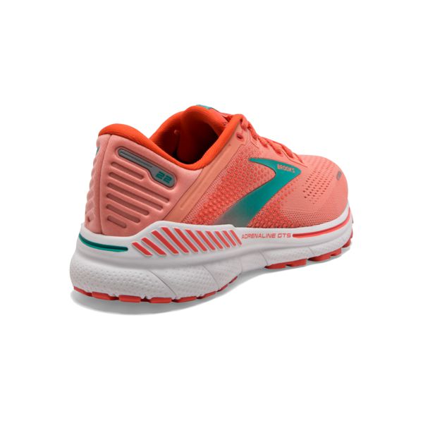 Brooks Adrenaline GTS 22 Women's Road Running Shoes Orange / Green / White | USA-341509