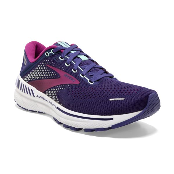 Brooks Adrenaline GTS 22 Women's Road Running Shoes Navy / Pink / White | USA-391862