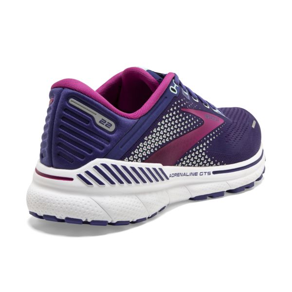 Brooks Adrenaline GTS 22 Women's Road Running Shoes Navy / Pink / White | USA-391862