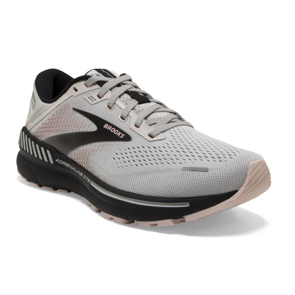 Brooks Adrenaline GTS 22 Women's Road Running Shoes Grey / Rose / Black | USA-467013