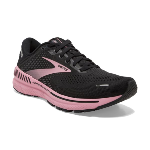 Brooks Adrenaline GTS 22 Women's Road Running Shoes Black / Coral | USA-617435