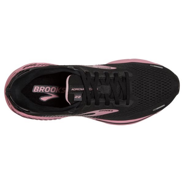 Brooks Adrenaline GTS 22 Women's Road Running Shoes Black / Coral | USA-617435