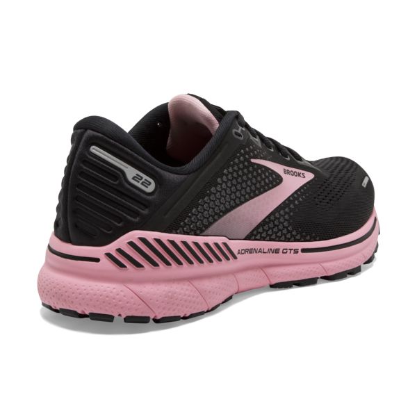 Brooks Adrenaline GTS 22 Women's Road Running Shoes Black / Coral | USA-617435