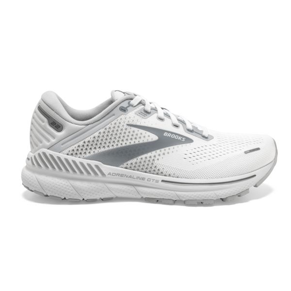 Brooks Adrenaline GTS 22 Women\'s Road Running Shoes White / Grey | USA-863419