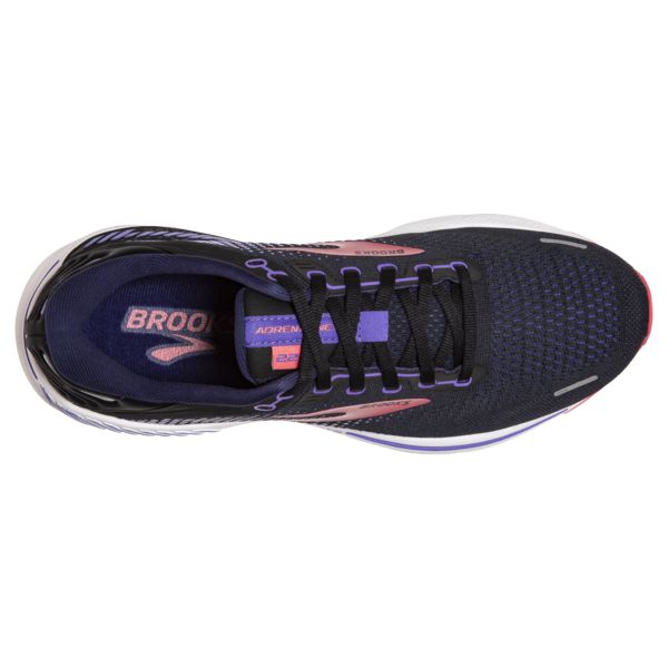 Brooks Adrenaline GTS 22 Women's Road Running Shoes Black / Purple / Coral | USA-905183