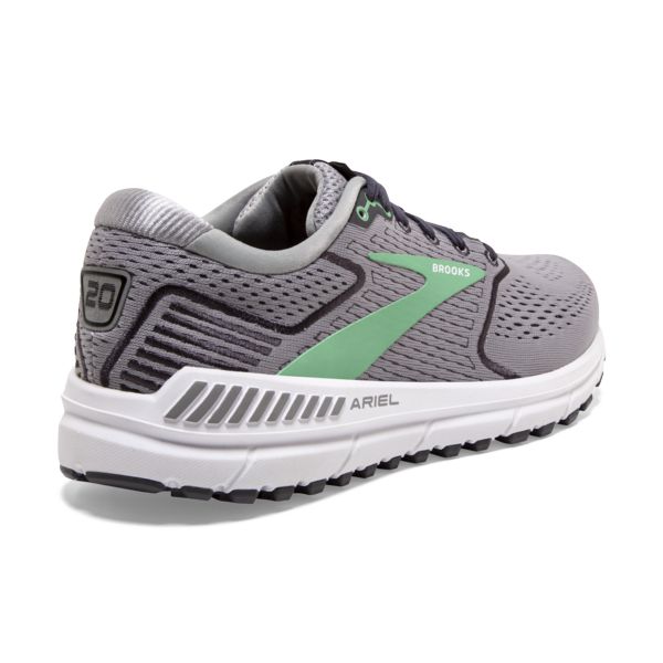 Brooks Ariel 20 Women's Road Running Shoes Grey / Black / Green | USA-231805