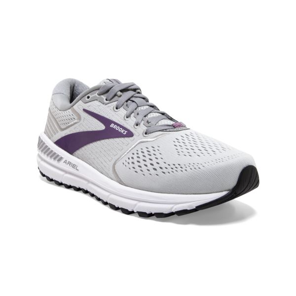 Brooks Ariel 20 Women's Road Running Shoes Grey / Purple / White | USA-830246