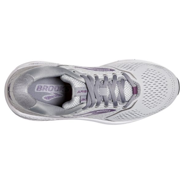 Brooks Ariel 20 Women's Road Running Shoes Grey / Purple / White | USA-830246