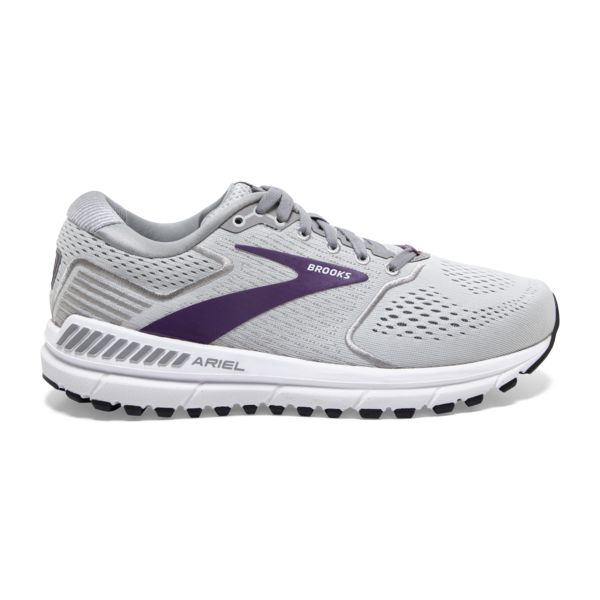 Brooks Ariel 20 Women\'s Road Running Shoes Grey / Purple / White | USA-830246