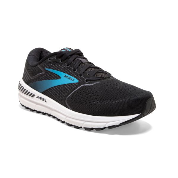 Brooks Ariel 20 Women's Road Running Shoes Black / Blue / White | USA-976420