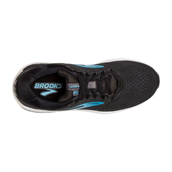 Brooks Ariel 20 Women's Road Running Shoes Black / Blue / White | USA-976420