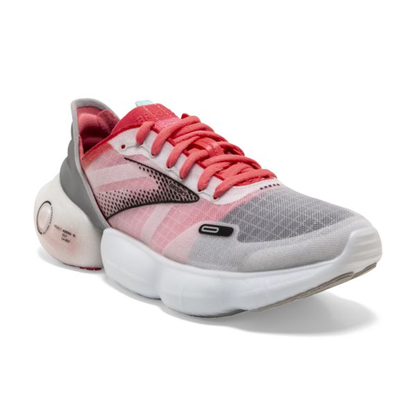 Brooks Aurora-BL Women's Road Running Shoes Grey / Coral / Black | USA-509384