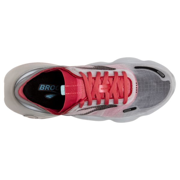 Brooks Aurora-BL Women's Road Running Shoes Grey / Coral / Black | USA-509384