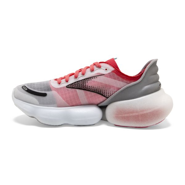 Brooks Aurora-BL Women's Road Running Shoes Grey / Coral / Black | USA-509384