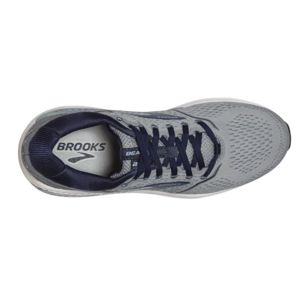 Brooks Beast 20 Men's Road Running Shoes Grey / Blue / White | USA-824173