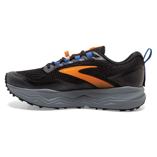 Brooks Caldera 5 Men's Trail Running Shoes Black / Yellow / Blue | USA-18946