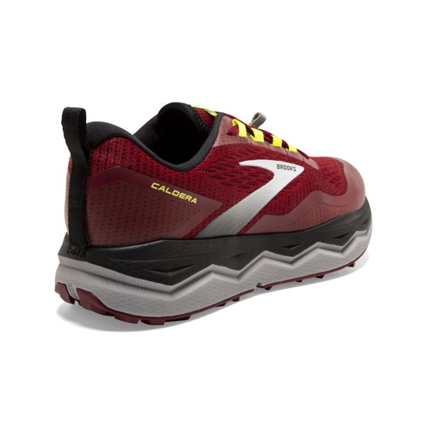 Brooks Caldera 5 Men's Trail Running Shoes Red / Black / Yellow | USA-972650