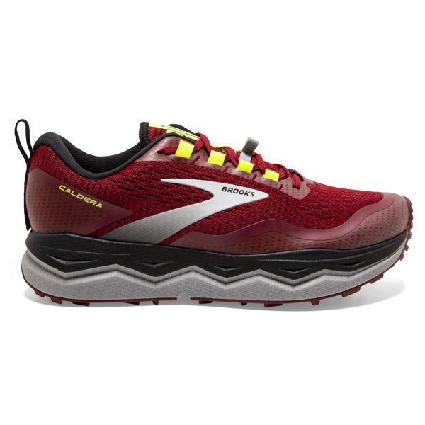 Brooks Caldera 5 Men\'s Trail Running Shoes Red / Black / Yellow | USA-972650